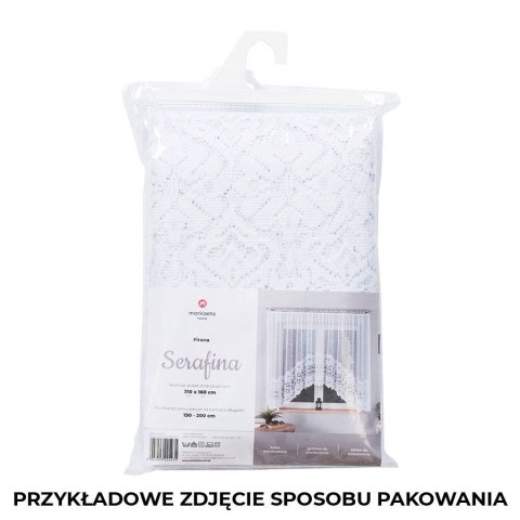 Firanka gotowa żakardowa SERAFINA 160x310 cm kolor biały Firanka gotowa żakardowa SERAFINA 160x310 cm kolor biały