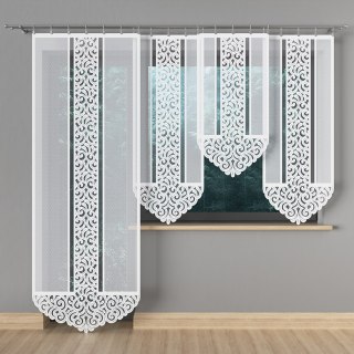 Panel żakardowy gotowy ANNA 250x90 cm kolor biały