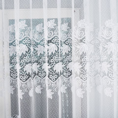 Firanka gotowa żakardowa ELŻBIETA 160x410 cm kolor biały Firanka gotowa żakardowa ELŻBIETA 160x410 cm kolor biały