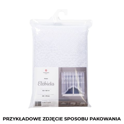Firanka gotowa żakardowa ELŻBIETA 160x600 cm kolor biały