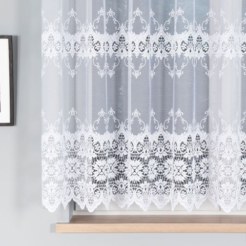 Firanka żakardowa 018984 wysokość 160 cm kolor biały
