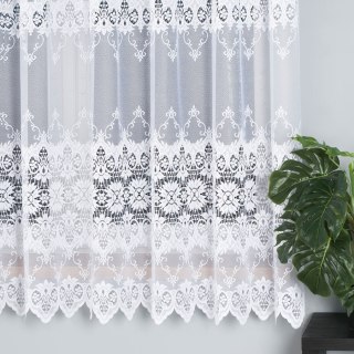 Firanka żakardowa 018984 wysokość 180 cm kolor biały