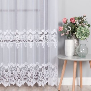 Firanka żakardowa 018982 wysokość 250 cm kolor biały