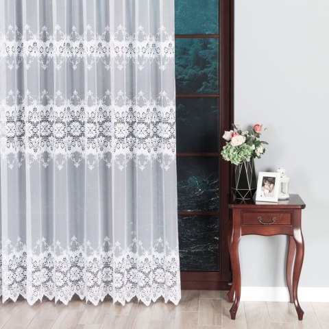 Firanka żakardowa 018984 wysokość 250 cm kolor biały