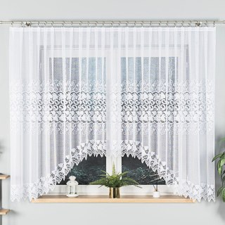 Firanka gotowa żakardowa HERNANI 160x410 cm kolor biały