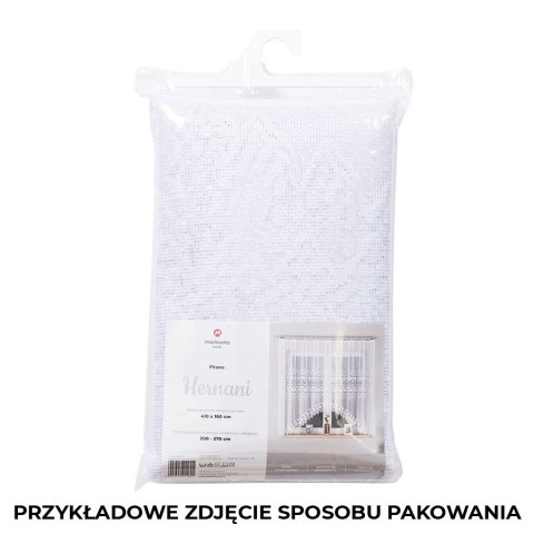 Firanka gotowa żakardowa HERNANI 160x410 cm kolor biały