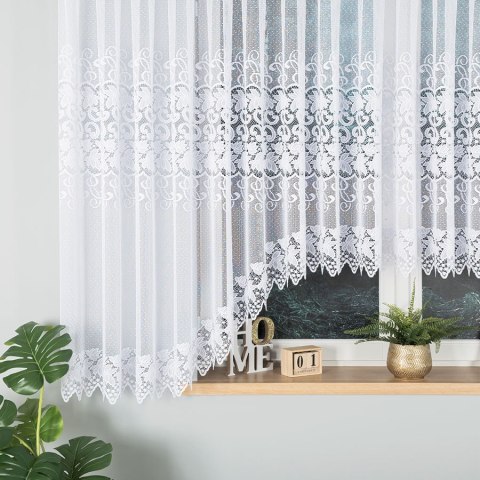 Firanka gotowa żakardowa HERNANI 160x600 cm kolor biały