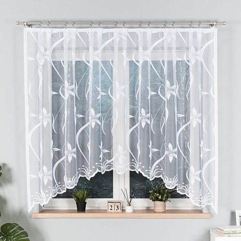 Firanka gotowa żakardowa JOLA 160x330 cm kolor biały Firanka gotowa żakardowa JOLA 160x330 cm kolor biały