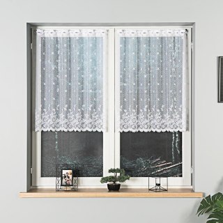 Zazdrostka żakardowa 054160 wysokość 90 cm kolor biały