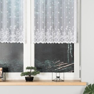 Zazdrostka żakardowa 054160 wysokość 90 cm kolor biały