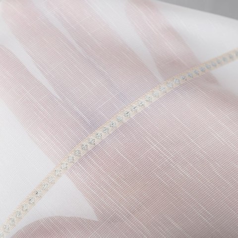 Panel ze wzorem po całości, szerokość 60cm, kolor 001 biały ze srebrnymi i kremowymi pasami 431000/000/001/060000/1 Panel ze wzorem po całości, szerokość 60cm, kolor 001 biały ze srebrnymi i kremowymi pasami 431000/000/001/060000/1