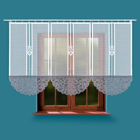 Panel żakardowy gotowy ZURIEL 140x75 cm kolor biały Panel żakardowy gotowy ZURIEL 140x75 cm kolor biały