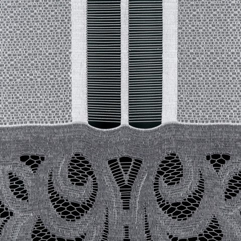 Panel żakardowy gotowy ZURIEL 250x90 cm kolor biały z szarym Panel żakardowy gotowy ZURIEL 250x90 cm kolor biały z szarym