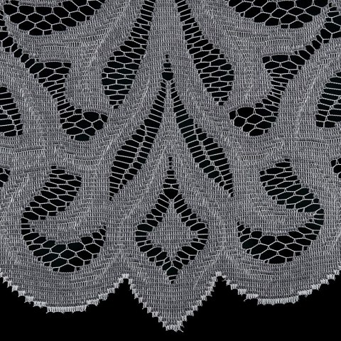 Panel żakardowy gotowy ZURIEL 250x90 cm kolor biały z szarym Panel żakardowy gotowy ZURIEL 250x90 cm kolor biały z szarym