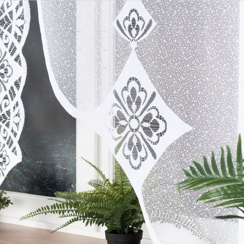Panel żakardowy gotowy ANITA 160x160 cm kolor biały Panel żakardowy gotowy ANITA 160x160 cm kolor biały