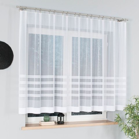 Firanka gotowa żakardowa BALBINA 140x250 cm kolor biały Firanka gotowa żakardowa BALBINA 140x250 cm kolor biały