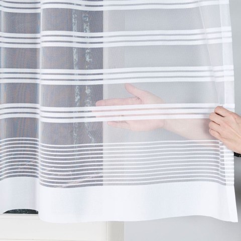 Firanka gotowa żakardowa BALBINA 140x250 cm kolor biały Firanka gotowa żakardowa BALBINA 140x250 cm kolor biały