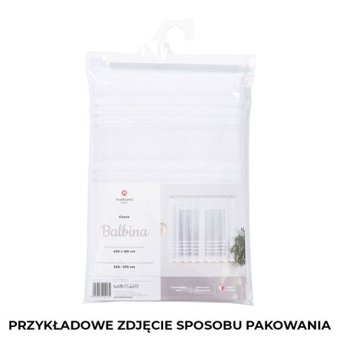 Firanka gotowa żakardowa BALBINA 140x250 cm kolor biały Firanka gotowa żakardowa BALBINA 140x250 cm kolor biały