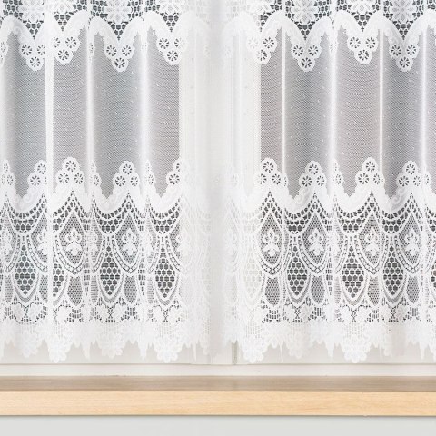 Firanka żakardowa 015846 wysokość 155 cm kolor biały