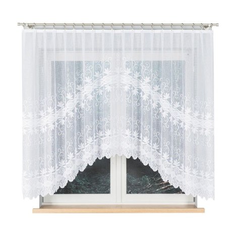 Firanka gotowa żakardowa JOWITA 150x300 cm kolor biały
