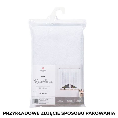 Firanka gotowa żakardowa KAROLINA 150x300 cm kolor biały