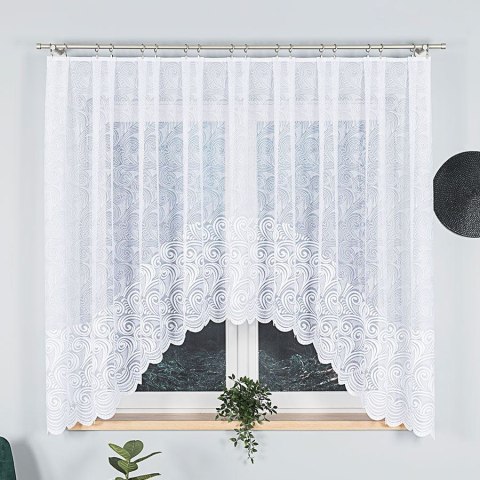 Firanka gotowa żakardowa KINGA 160x300 cm kolor biały Firanka gotowa żakardowa KINGA 160x300 cm kolor biały