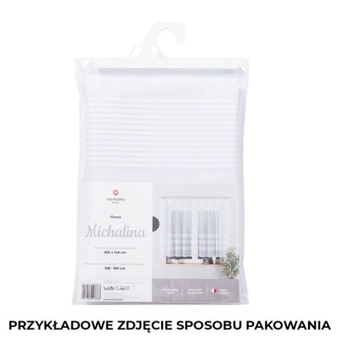 Firanka gotowa żakardowa MICHALINA 120x200 cm kolor biały Firanka gotowa żakardowa MICHALINA 120x200 cm kolor biały