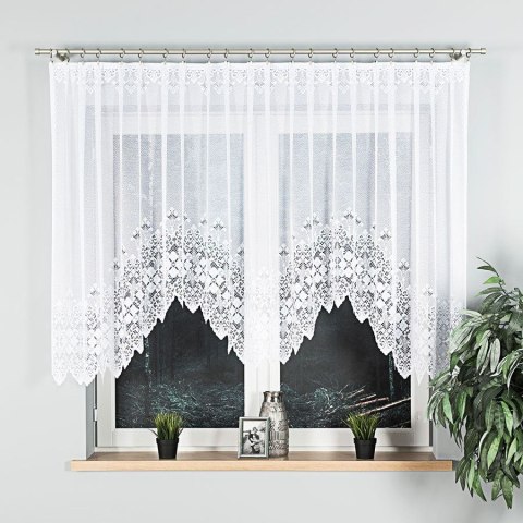 Firanka gotowa żakardowa NADIA 130x300 cm kolor biały Firanka gotowa żakardowa NADIA 130x300 cm kolor biały
