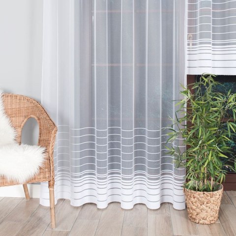 Firanka gotowa żakardowa NELA 250x200 cm kolor biały Firanka gotowa żakardowa NELA 250x200 cm kolor biały