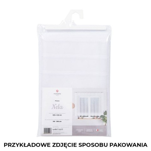 Firanka gotowa żakardowa NELA 140x300 cm kolor biały Firanka gotowa żakardowa NELA 140x300 cm kolor biały