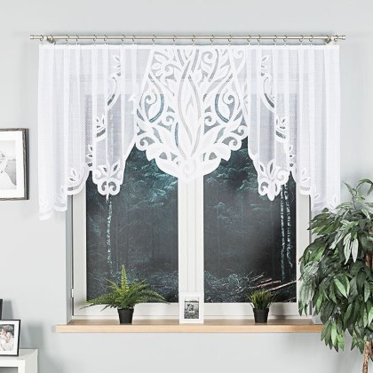 Firanka gotowa żakardowa POLA 100x300 cm kolor biały