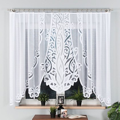 Firanka gotowa żakardowa POLA 160x300 cm kolor biały