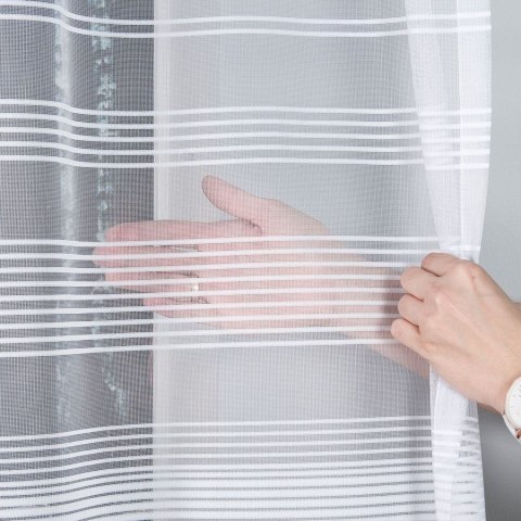 Firanka gotowa żakardowa TATIANA 140x250 cm kolor biały Firanka gotowa żakardowa TATIANA 140x250 cm kolor biały
