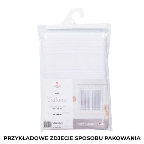 Firanka gotowa żakardowa TATIANA 140x250 cm kolor biały Firanka gotowa żakardowa TATIANA 140x250 cm kolor biały