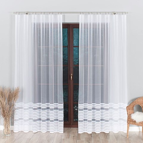 Firanka gotowa żakardowa TOLA 250x200 cm kolor biały Firanka gotowa żakardowa TOLA 250x200 cm kolor biały