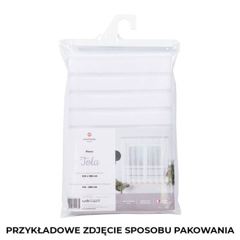 Firanka gotowa żakardowa TOLA 250x200 cm kolor biały Firanka gotowa żakardowa TOLA 250x200 cm kolor biały