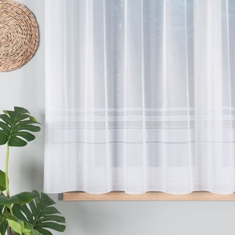Firanka gotowa żakardowa ZOJA 160x300 cm kolor biały Firanka gotowa żakardowa ZOJA 160x300 cm kolor biały
