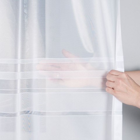 Firanka gotowa żakardowa ZOJA 160x300 cm kolor biały Firanka gotowa żakardowa ZOJA 160x300 cm kolor biały