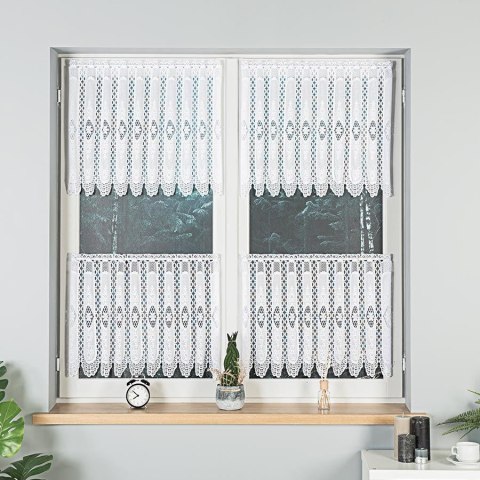Zazdrostka żakardowa 107806 wysokość 50 cm kolor biały Zazdrostka żakardowa 107806 wysokość 50 cm kolor biały
