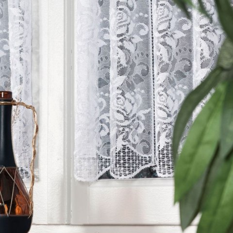 Zazdrostka żakardowa 338570 wysokość 45 cm kolor biały Zazdrostka żakardowa 338570 wysokość 45 cm kolor biały