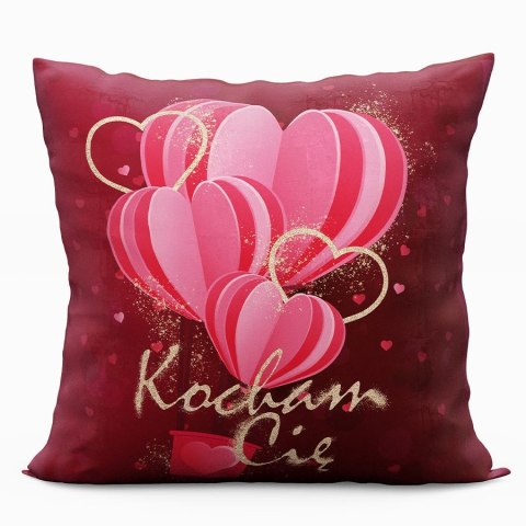 BALLOON Poszewka dekoracyjna VELVET, 40x40cm, kolor 001 czerwony PWA024/POP/001/040040/1 BALLOON Poszewka dekoracyjna VELVET, 40x40cm, kolor 001 czerwony PWA024/POP/001/040040/1