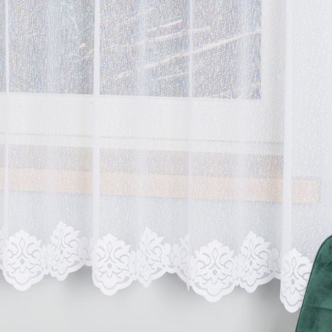 Firanka żakardowa 023405 wysokość 180 cm kolor biały Firanka żakardowa 023405 wysokość 180 cm kolor biały