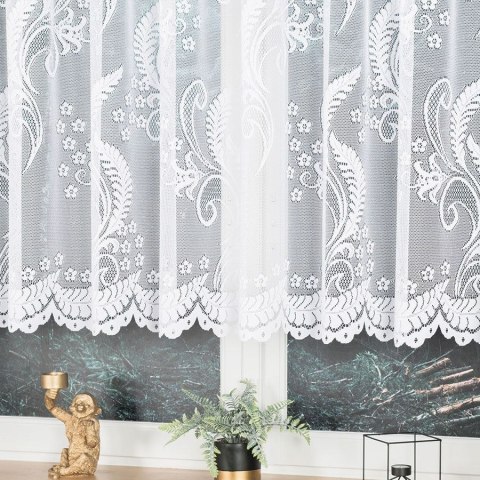 Firanka żakardowa 019245 wysokość 130 cm kolor biały Firanka żakardowa 019245 wysokość 130 cm kolor biały