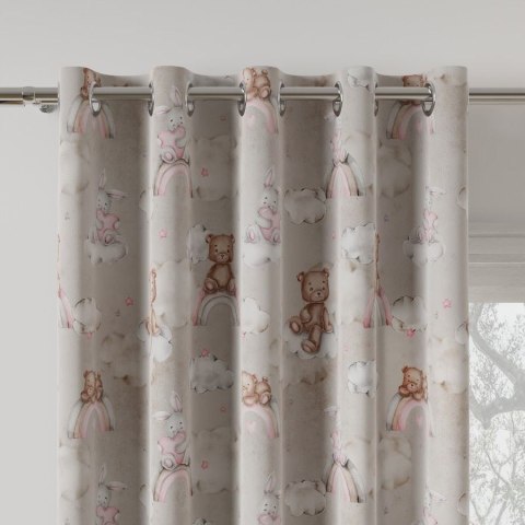 MISIACZKI Tkanina dekoracyjna BLANKO, 150cm, kolor 003 różowy D00111/BLA/003/145000/1