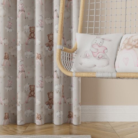 MISIACZKI Tkanina dekoracyjna BLANKO, 150cm, kolor 003 różowy D00111/BLA/003/145000/1