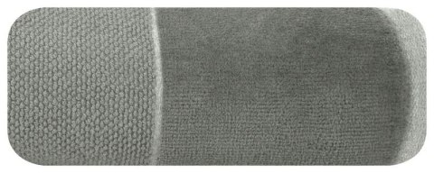 Ręcznik z welurową bordiurą LUCY 70x140 cm kolor stalowy Ręcznik z welurową bordiurą LUCY 70x140 cm kolor stalowy