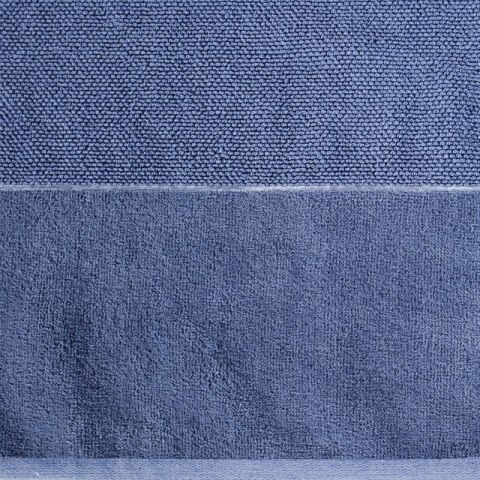 Ręcznik z welurową bordiurą LUCY 50x90 cm kolor niebieski Ręcznik z welurową bordiurą LUCY 50x90 cm kolor niebieski
