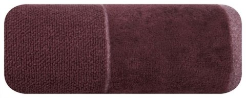 Ręcznik z welurową bordiurą LUCY 50x90 cm kolor bordowy Ręcznik z welurową bordiurą LUCY 50x90 cm kolor bordowy