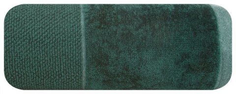 Ręcznik z welurową bordiurą LUCY 50x90 cm kolor butelkowy zielony Ręcznik z welurową bordiurą LUCY 50x90 cm kolor butelkowy zielony