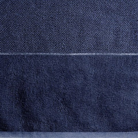 Ręcznik z welurową bordiurą LUCY 50x90 cm kolor granatowy Ręcznik z welurową bordiurą LUCY 50x90 cm kolor granatowy